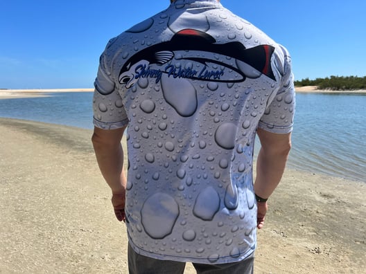 Skinny Water Short Sleeve Logo shirt White Bubbles
