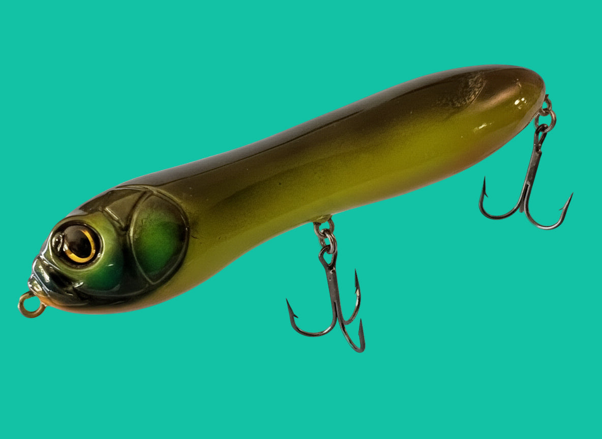 best fishing lures on the snake river Green and Yellow Snake in the Grass – Skinny Water Lures LLC