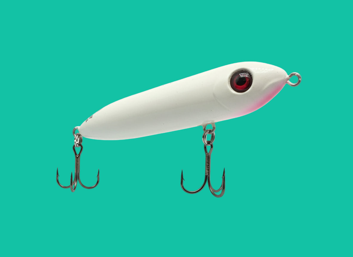 fish bones custom lures White Skull & Crossbones – Skinny Water Lures LLC