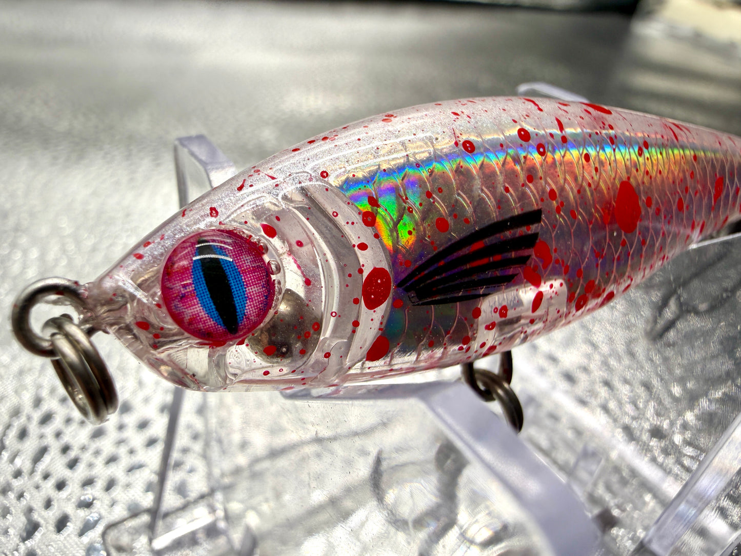 Splatter blood 3inch Twitch bait