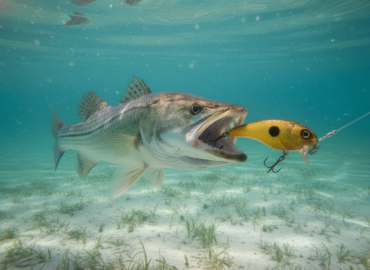 Amber Assassin Mini Wake Bait (Glow Green)