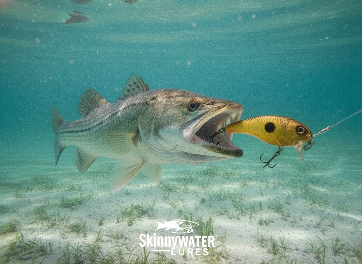 Amber Assassin Mini Wake Bait (Glow Green)