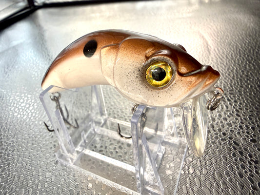 Brown and Beige spotted Wake Bait 4inch