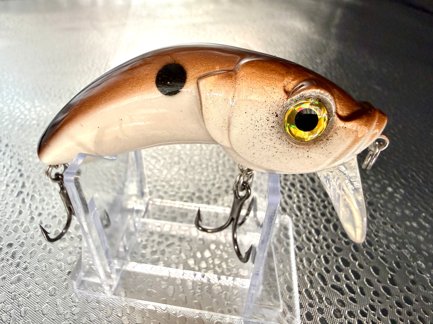 Brown and Beige spotted Wake Bait 4inch