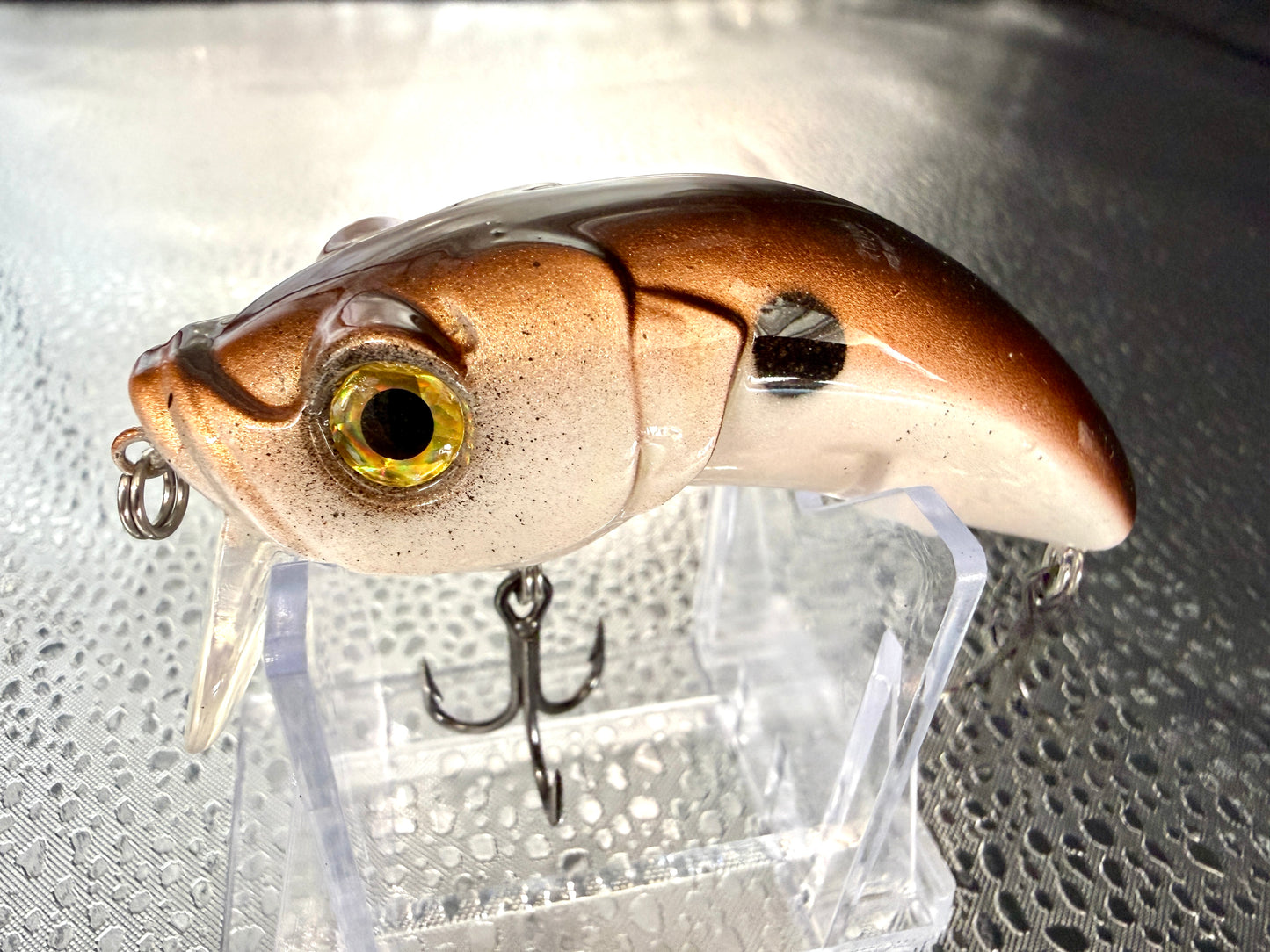 Brown and Beige spotted Wake Bait 4inch