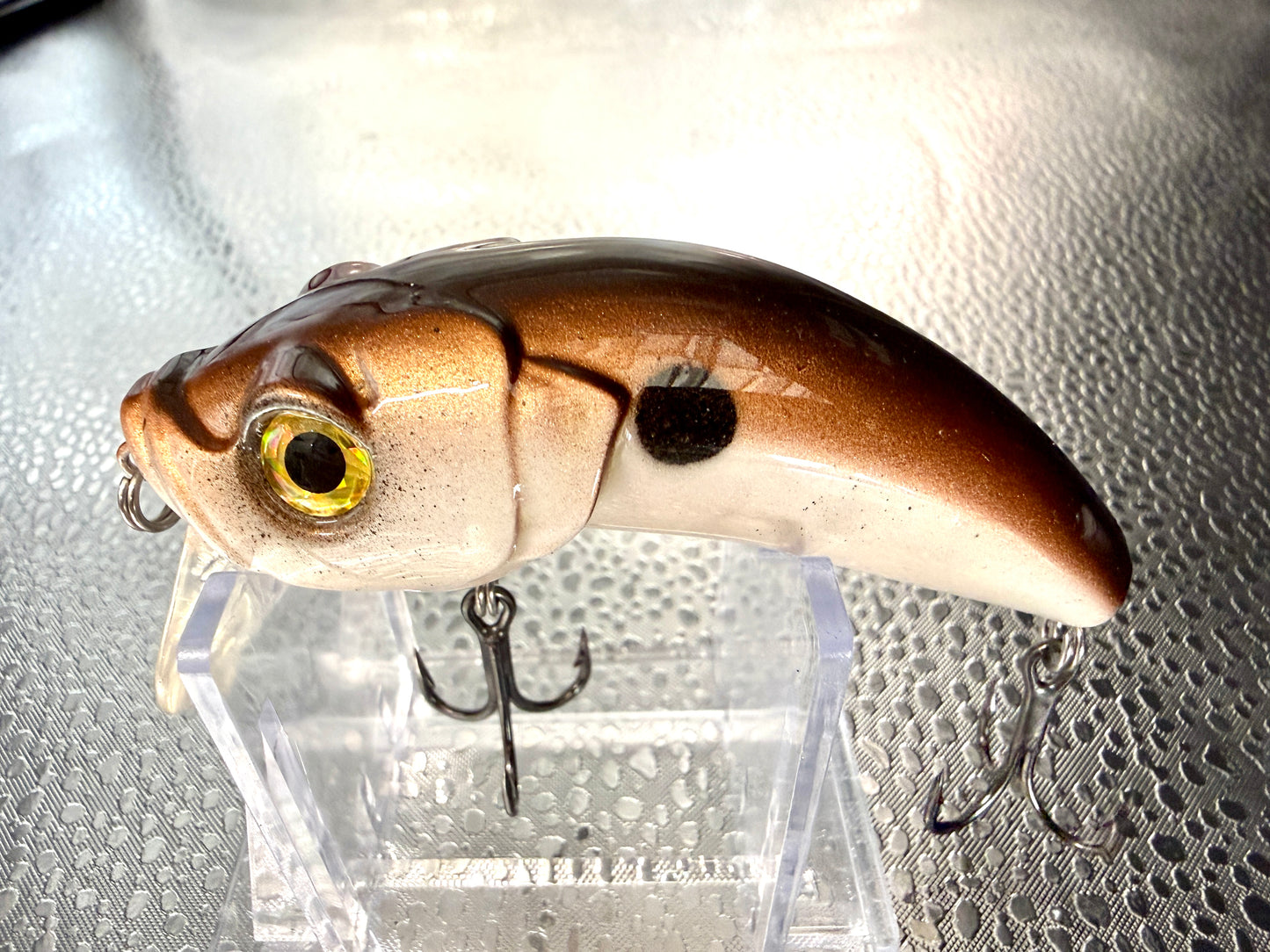 Brown and Beige spotted Wake Bait 4inch