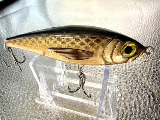 Gold in Black 4 inch twitch bait
