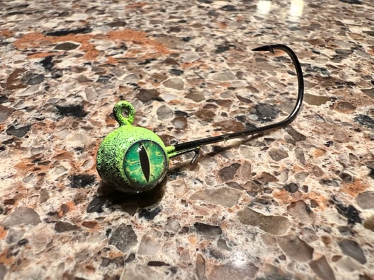 Lizzard Green Jig head